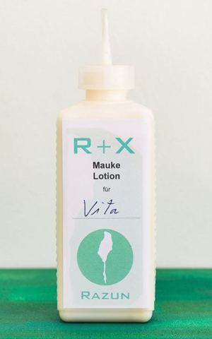 R+X Individuelle Mauke Lotion • RAZUN RAZUN R+X Individuelle Mauke und Raspe Lotion in einer hdpe-Flasche
