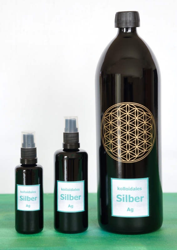Kolloidales Silber optimal aufbewahrt im Violettglas
